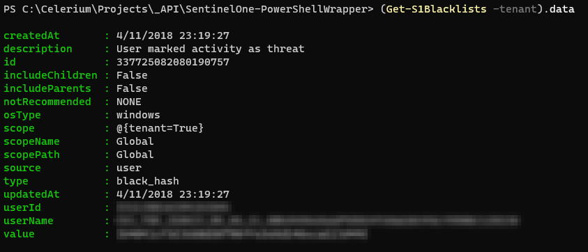 PowerShell: SentinelOne PowerShell Wrapper - Celerium